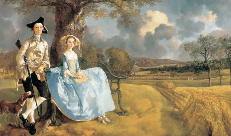 MR. AND MRS. ANDREWS Thomas Gainsborough UK, Rococo Style, c. 1750 National Gallery, London