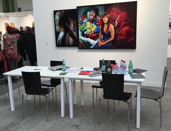 Table at Metro Pictures at FIAC