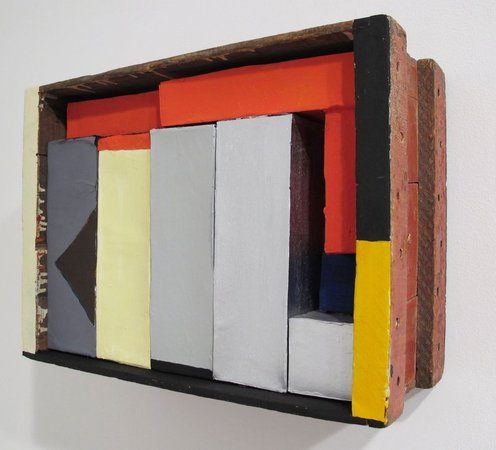 NANCY SHAVER Red, Yellow, Blue Boxes in a Box, 2015