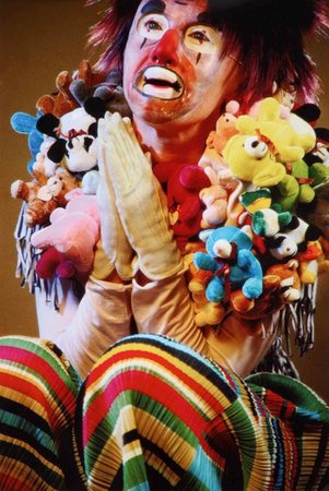 Untitled (stuffed animals clown)