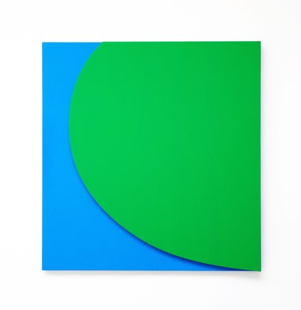 Green Relief with Blue, 2011
