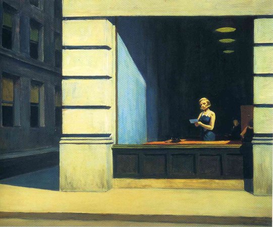 New York Office by EHopper, 1962?