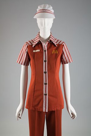 Stan Herman, McDonald's uniform, 1976, on display at the Museum FIT