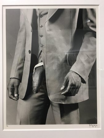 ROBERT MAPPLETHORPE Man in Polyester Suit, 1980