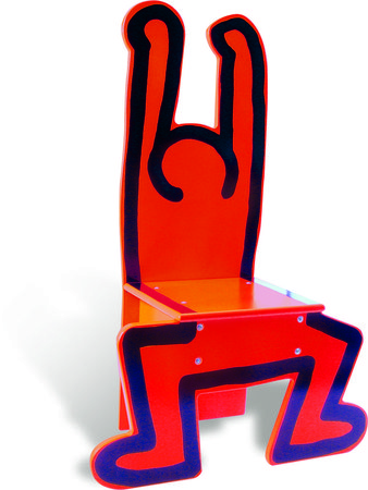KEITH HARING Wooden Child's Chair (Red)