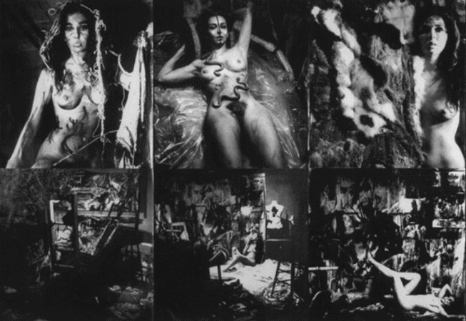 Carolee Schneemann, Eye Body: 36 Transformative Actions, 1963; performance; Image courtesy of the artist