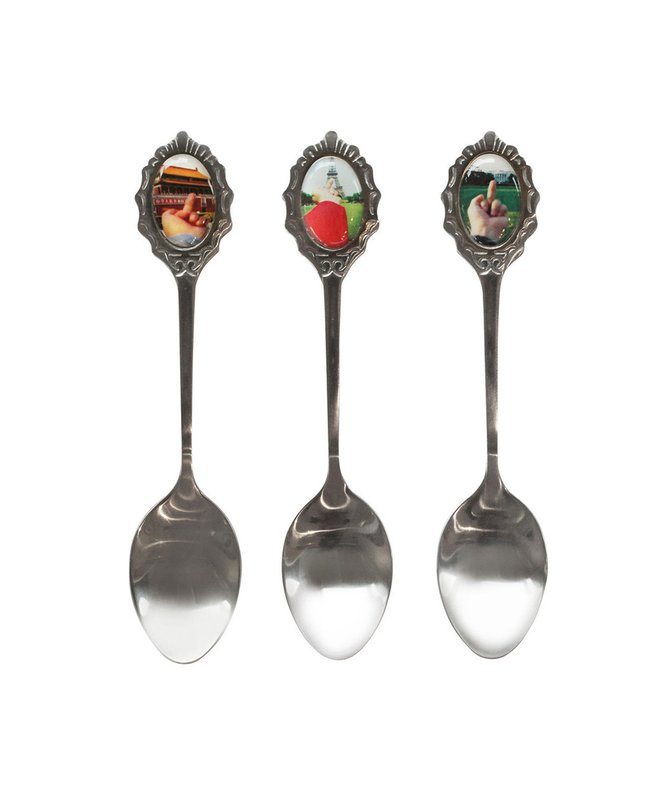 ai weiwei Study of Perspective Souvenir Spoons