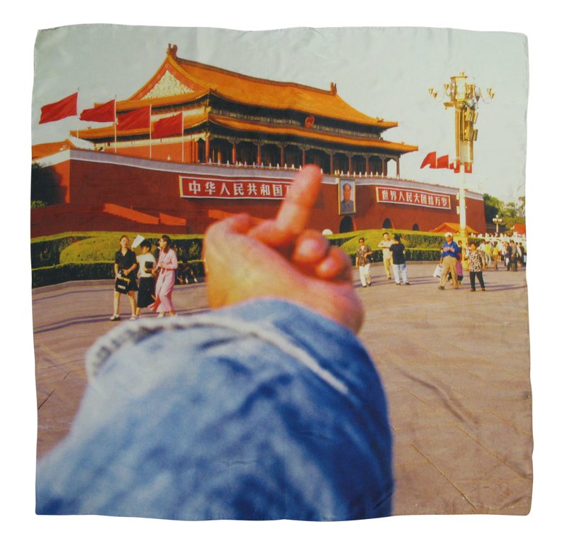 Ai Weiwei Study of Perspective - Tiananmen - Scarf, 2013