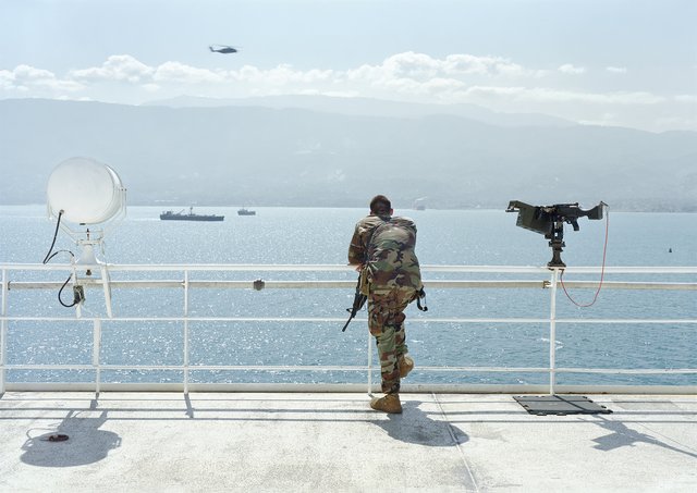 An-My Lê - Ship Security, Earthquake Relief, Naval Hospital, USNS, Comfort, Haiti
