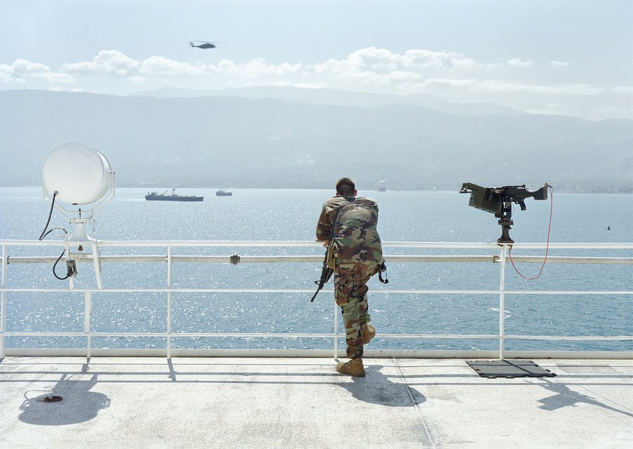 An-My Lê, Ship Security, Earthquake Relief, Naval Hospital, USNS, Comfort, Haiti
