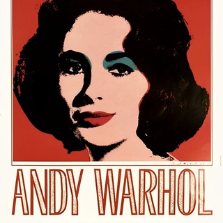 Andy Warhol, Elizabeth Taylor by Any Warhol, original poster