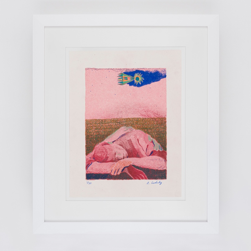 view:84741 - Anthony Cudahy, Sleeper with Signs - Edition 1/30 on reserve for the Ogunquit Museum of American Art