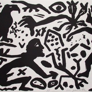 A.R. Penck, The Situation Now (Black and White)