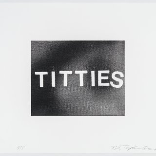 Betty Tompkins, Titties (Print)