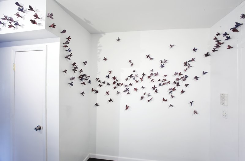 Bradley Sabin's Purple Floral Wall Installation (2012) is available on Artspace for $12,00
