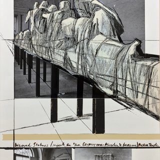Christo and Jeanne-Claude, Wrapped Statues (Project for Der Glyptotek in Munich Aegean Temple)