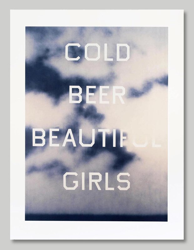 Cold Beer, ... (2009) by Ed Ruscha is available on Artspace for $65,000