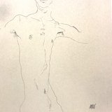 Egon Schiele Standing Male Nude For Sale Artspace