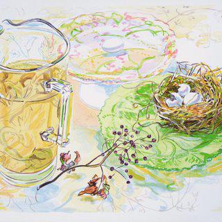 Janet Fish, Rosehips Nest