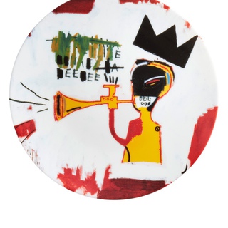 Jean-Michel Basquiat, Porcelain Trumpet Plate