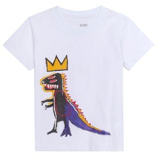 Jean-Michel Basquiat, Basquiat "Pez Dispenser" (Dino) Kids T-shirt (White)