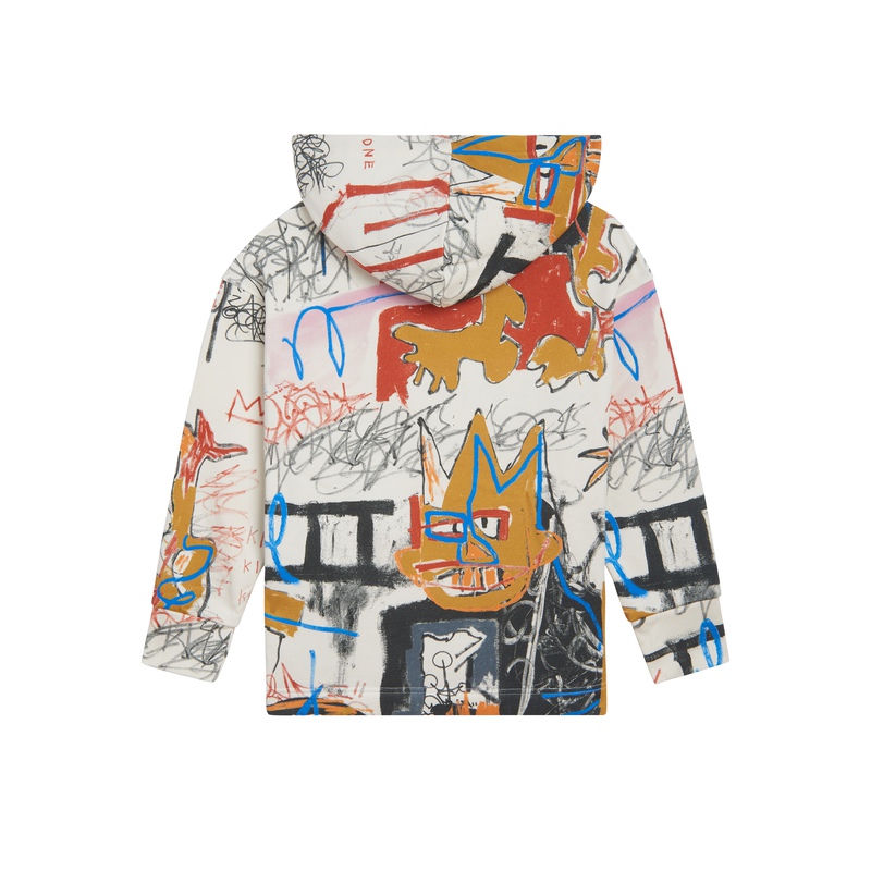 view:85036 - Jean-Michel Basquiat, "A-One" All-Over Print Hoodie (Unisex) - 