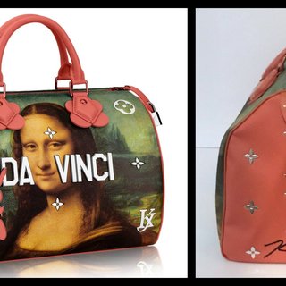 Jeff Koons, Mona Lisa Leonardo da Vinci Bag for Louis Vuitton (Hand Signed)