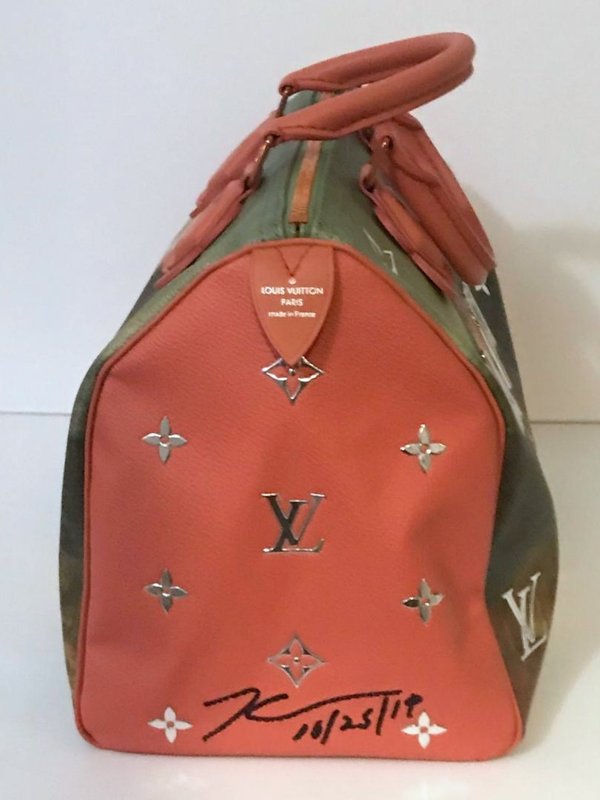 view:33226 - Jeff Koons, Mona Lisa Leonardo da Vinci Bag for Louis Vuitton (Hand Signed) - 