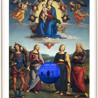 Jeff Koons, Gazing Ball (Perugino Madonna and Child with Four Saints)