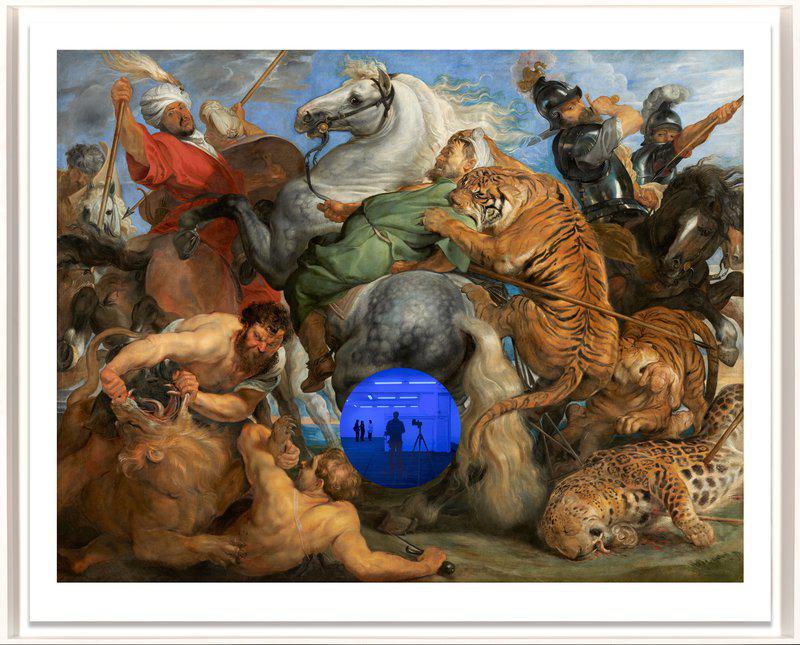 by jeff_koons - Gazing Ball (Rubens Tiger Hunt)