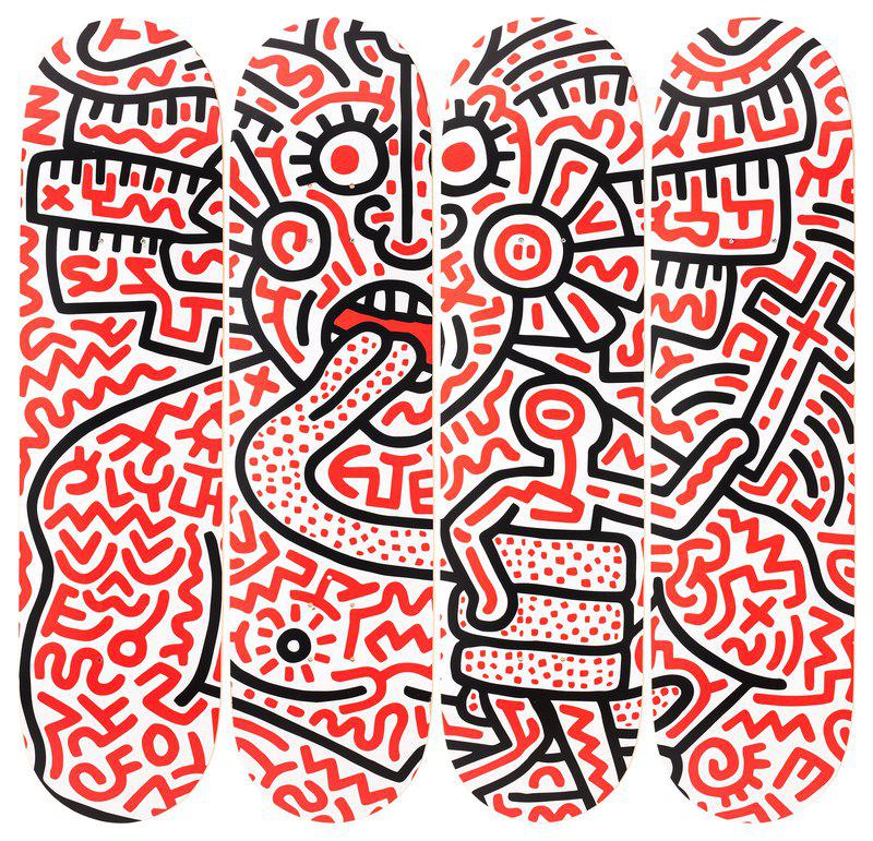 by keith_haring - Man and Medusa