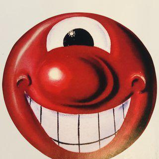 Kenny Scharf, Red Smiley Face