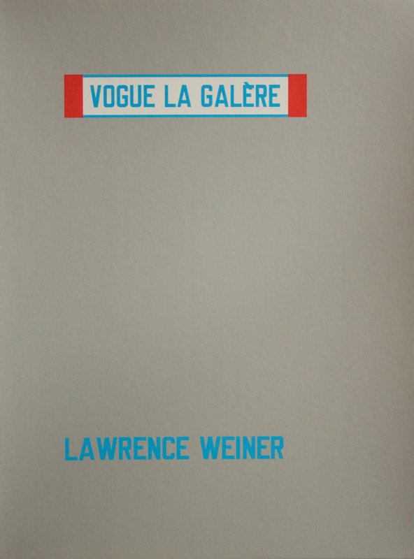 by lawrence_weiner - Vogue La Galère