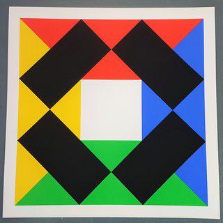 Max Bill, Composition w/ White Center (Geometric Abstraction) Ships within 24h (U.S. only)