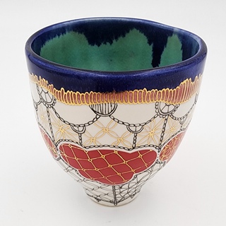 Melanie Sherman, Cup with Patterns I