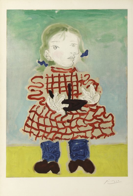 Maya in a Pinafore by Fernand Mourlot (c. 1965) is available on Artspace