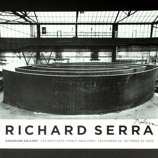 Richard Serra, Wake Blindspot Catwalk Vice-Versa (Hand Signed)