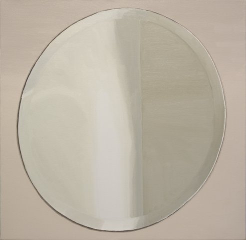 Roger White - Untitled (Round Mirror)