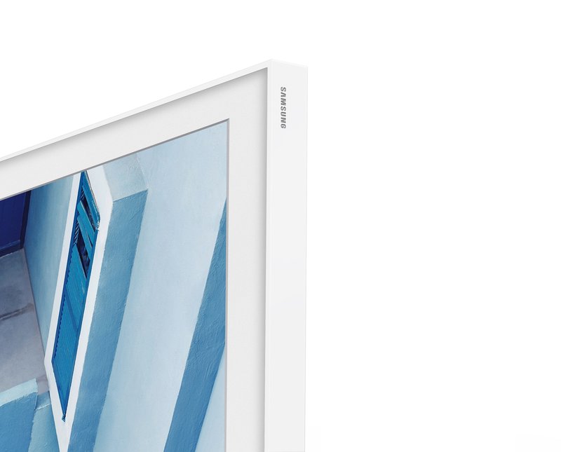 view:11572 - Samsung and Yves Behar, The Frame TV - Custom Frame Edges - White Frame Edges