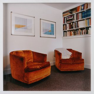 Shellburne Thurber, Lexington, MA: Office with burnt orange patients' chairs