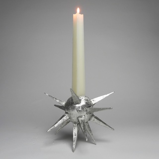 Wretched, Mace Ball Candle Holder (Silver)