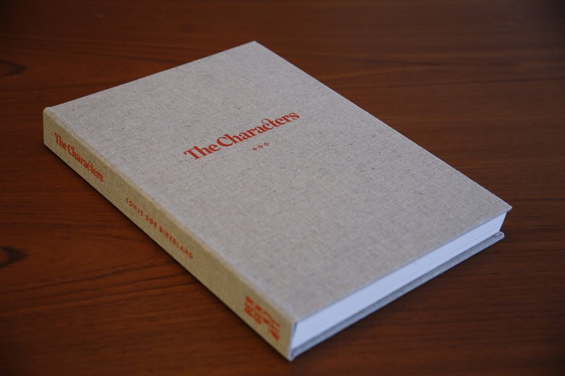 picture of the exhibition location The Characters, 2017, artist's book.