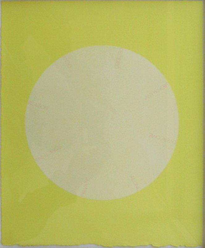 picture of the exhibition location Ohne Titel (lemon), 2004 Acryl und Tinte auf Papier 32 x 26,5 cm
