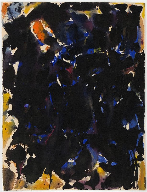 picture of the exhibition location Untitled (Blue-Black) (SF55-145), 1955