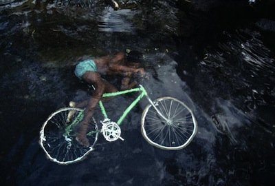 Bruno Barbey's Boy in the Riviere of Galets