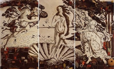 Vik Muniz's The Birth of Venus, after Botticelli (Pictures of Junk)