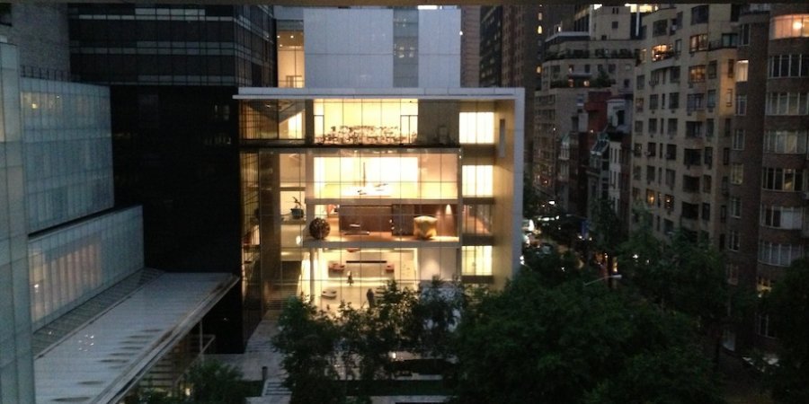 A view of the Taniguchi building from the MoMA terrace.