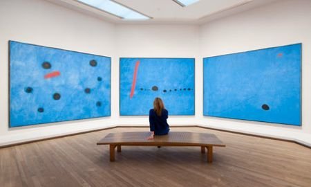 Joan Miro Bleu Triptych