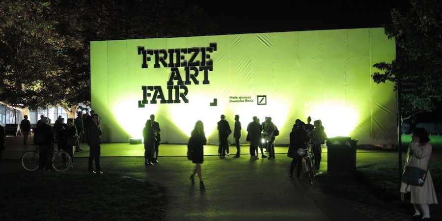 The entrance to the Frieze Art Fair