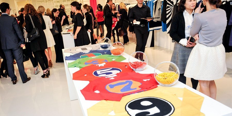 The scene at Lisa Perry's boutique for the launch of the designer's new collaboration with Robert Indiana